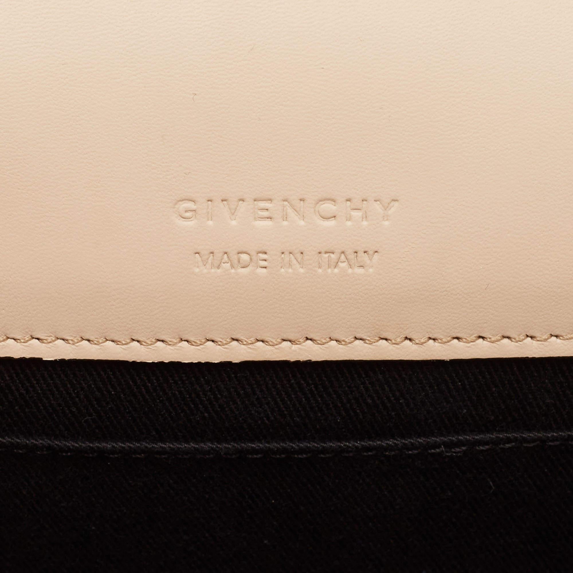 Givenchy Black/Brown Leather Obsedia Shoulder Bag For Sale 8