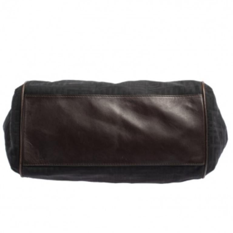 Givenchy Black/Brown Monogram Canvas and Leather Tote For Sale 1