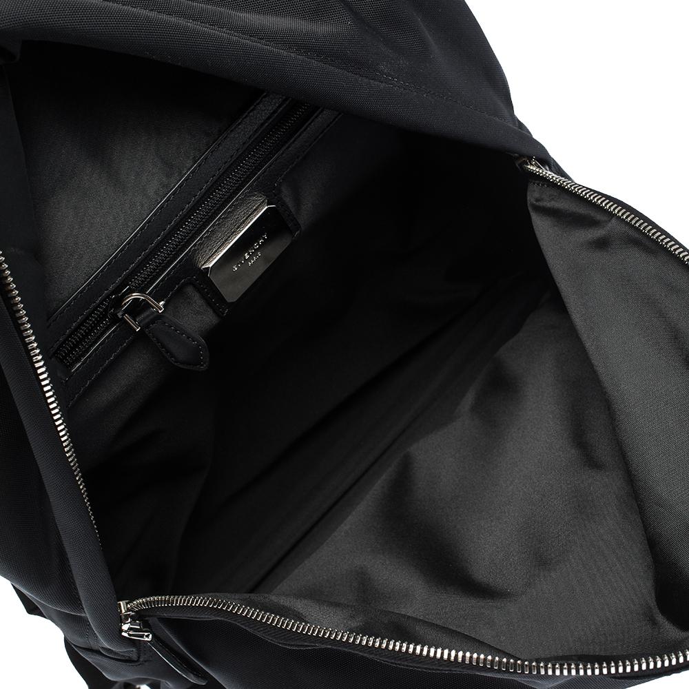 Givenchy Black/Brown Nylon and Calfhair Backpack 2