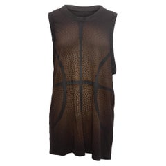 Givenchy Black & Brown Sleeveless Basketball Print Top