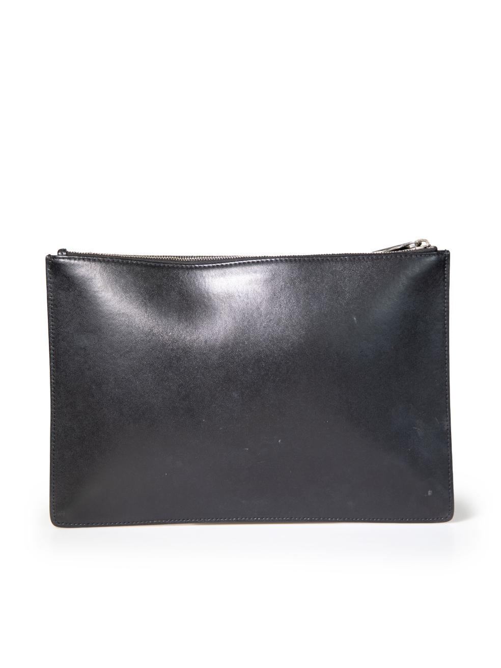 Givenchy Black Calfskin I Feel Love Clutch In Excellent Condition In London, GB