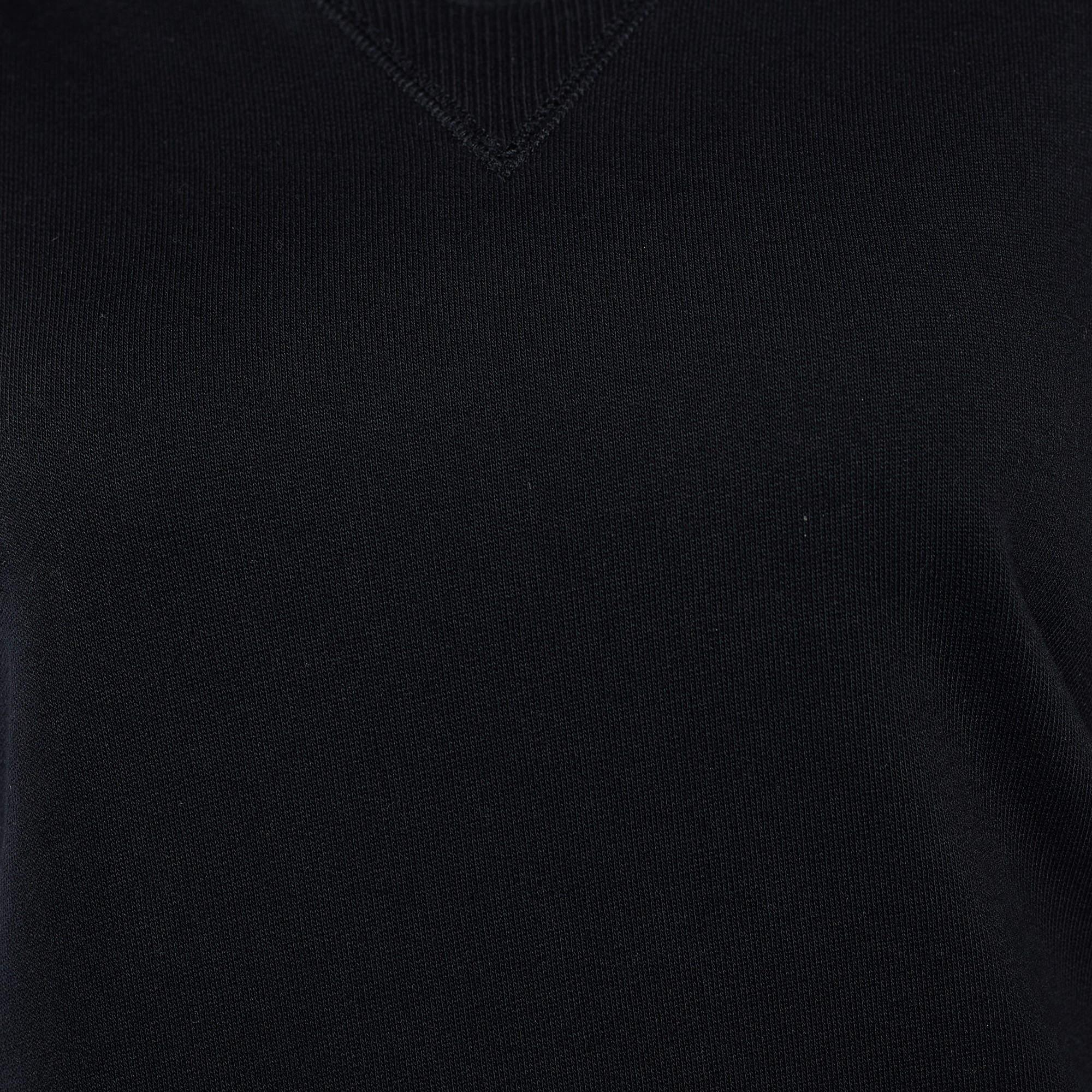 Givenchy Schwarzes besticktes Etuikleid mit kalten Schultern aus Baumwolle mit Ösen M im Zustand „Gut“ im Angebot in Dubai, Al Qouz 2