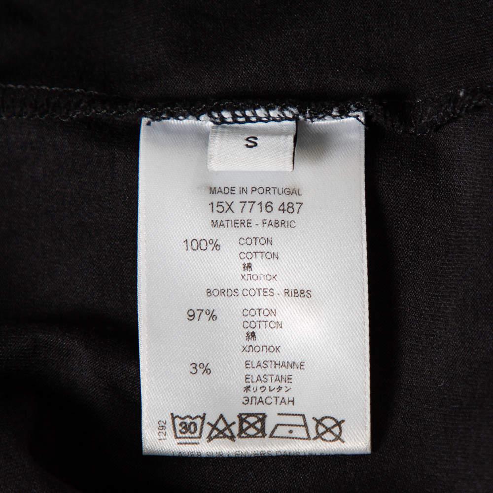 Givenchy Black Cotton Floral Printed Tank Top S 1