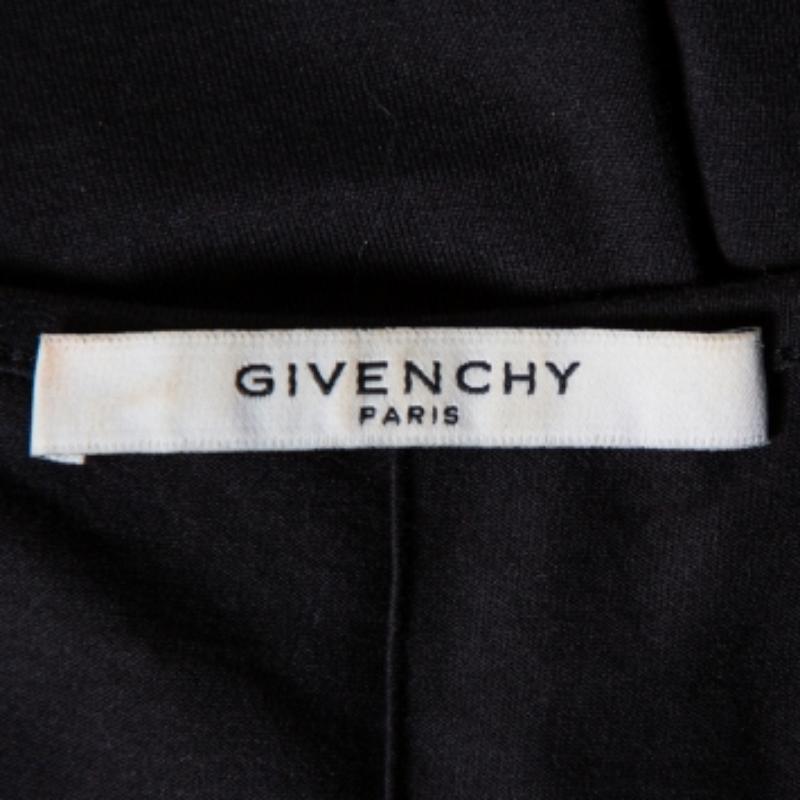 Givenchy Black Cotton Floral Printed Tank Top S For Sale 4