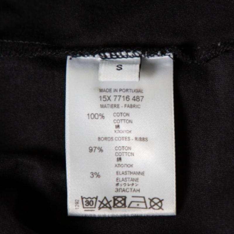 Givenchy Black Cotton Floral Printed Tank Top S For Sale 5