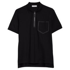 Polo slim en coton piqué noir de Givenchy