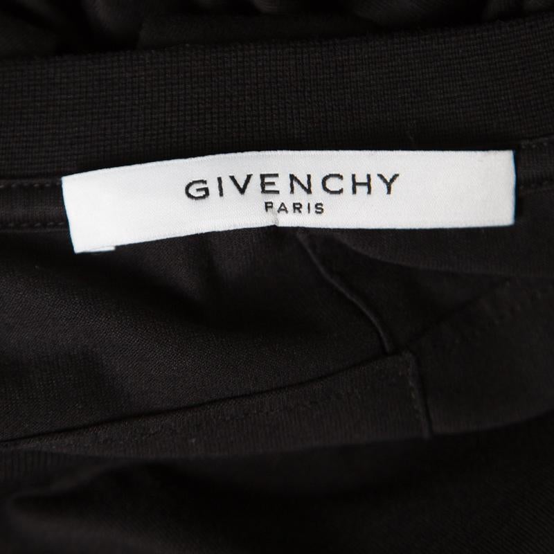 Givenchy Black Cotton Power Of Love T-Shirt XS In Excellent Condition In Dubai, Al Qouz 2