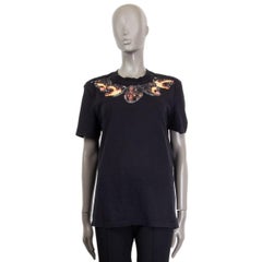 GIVENCHY black cotton ROTTWEILER NECK T-Shirt Shirt L