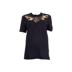 GIVENCHY black cotton ROTTWEILER NECK T-Shirt Shirt L