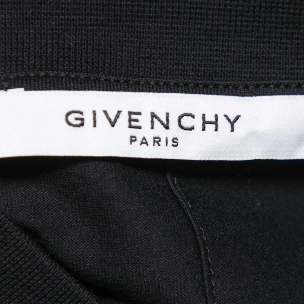 Givenchy Black Cotton Rottweiler Print Cuban Fit T-Shirt S In Good Condition In Dubai, Al Qouz 2