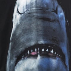 Givenchy Black Cotton Shark Printed T-Shirt S