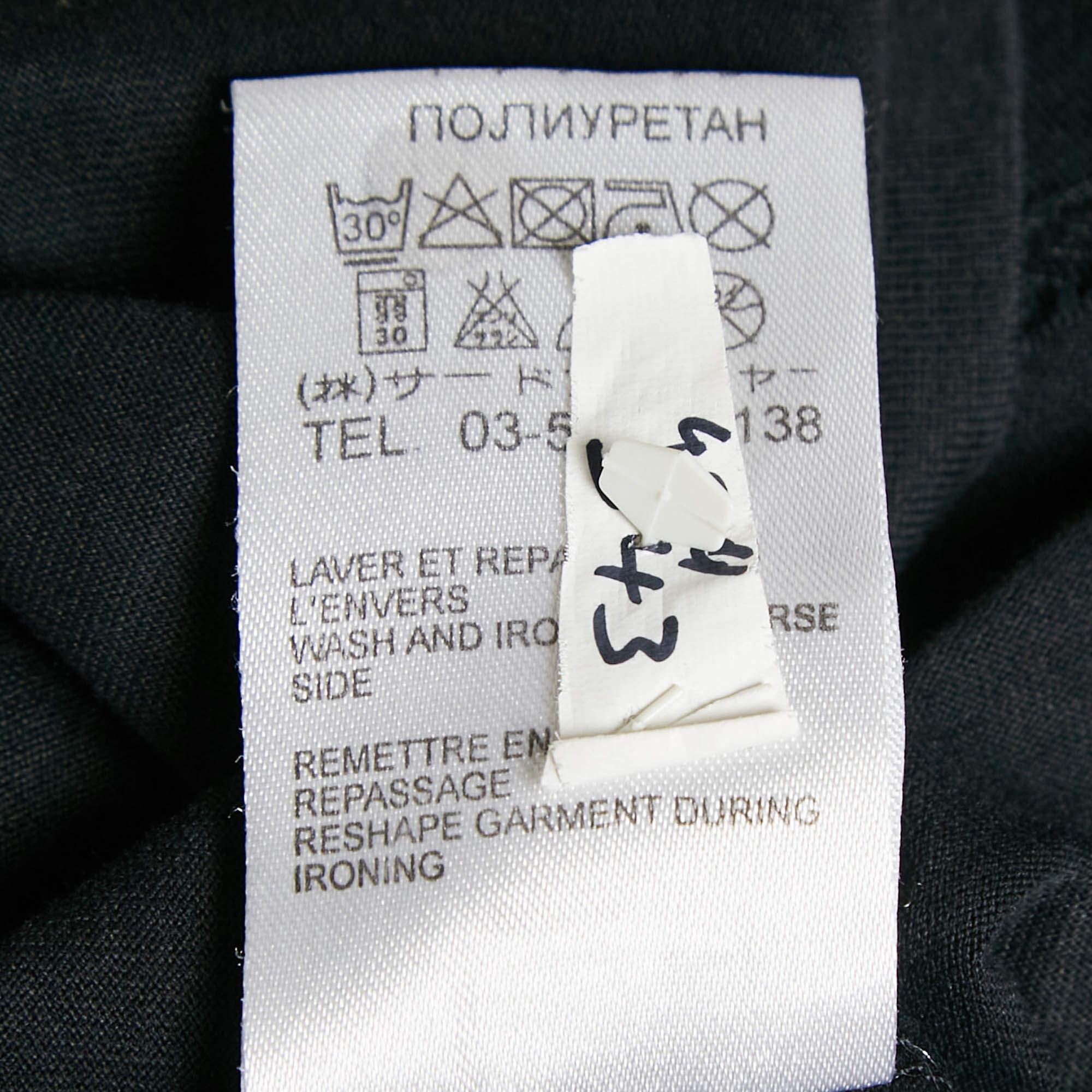 Givenchy Black Cotton Star Quilt Detail T-Shirt L 4