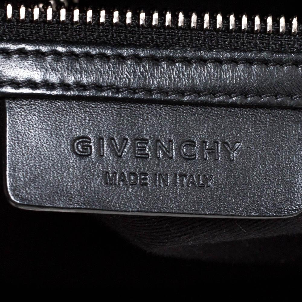 Givenchy Black Croc Embossed Leather Medium Antigona Satchel 3