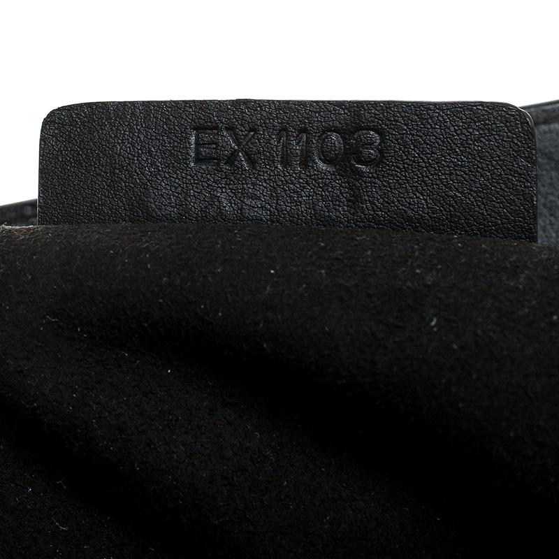 Givenchy Black Croc Embossed Leather Satchel 5