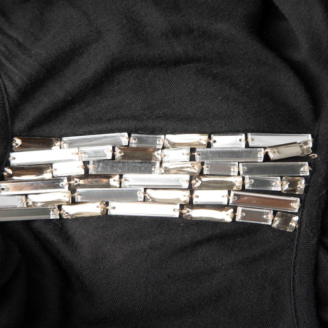Givenchy Top largo negro adornado con cristales Talla M en Bueno estado para la venta en London, GB