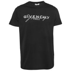 Givenchy Black Degrade Signature Cotton Regular-Fit T-Shirt S