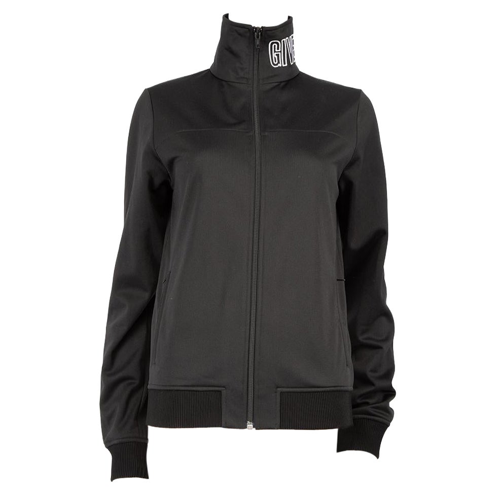 Givenchy, veste noire brodée à col haut, taille M en vente