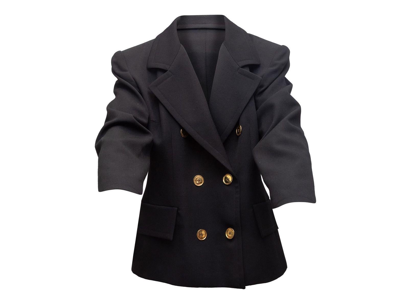 Women's or Men's Givenchy Black Givenchy Life Double-Breasted Wool Blazer