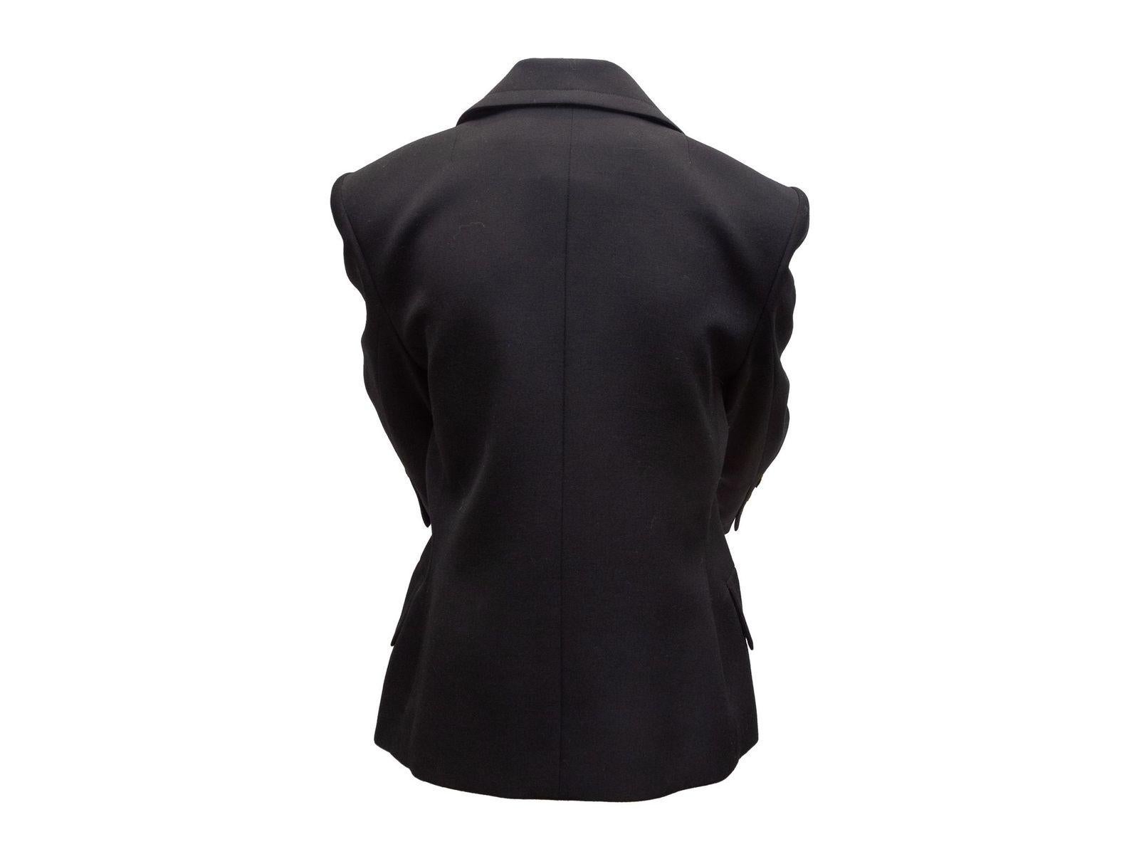 Givenchy Black Givenchy Life Double-Breasted Wool Blazer 1
