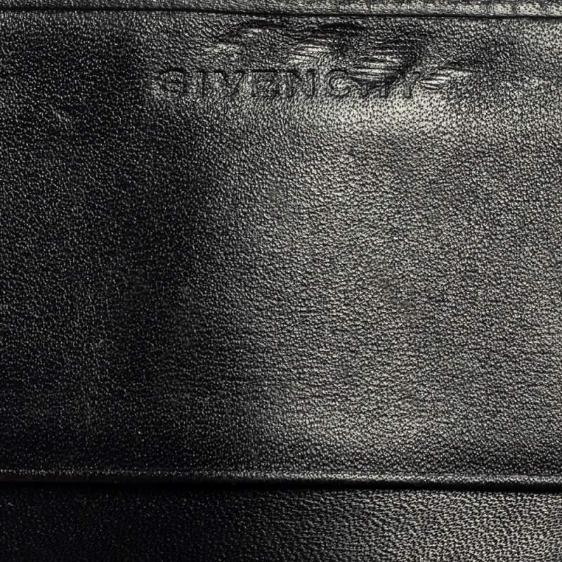 Givenchy Black/Grey Monogram Canvas and Leather Continental Wallet 3