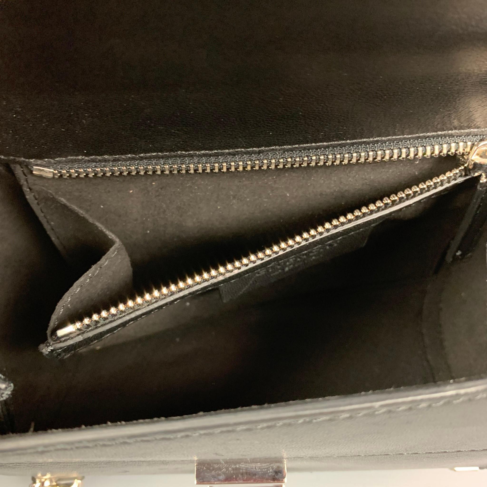 GIVENCHY Black & Grey Stingray Calfskin Mini Pandora Crossbody Bag In Excellent Condition In San Francisco, CA