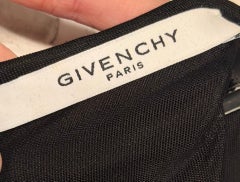 Givenchy Black High-slit Jersey Column Dress size FR 34 XS Long-sleeve Maxi