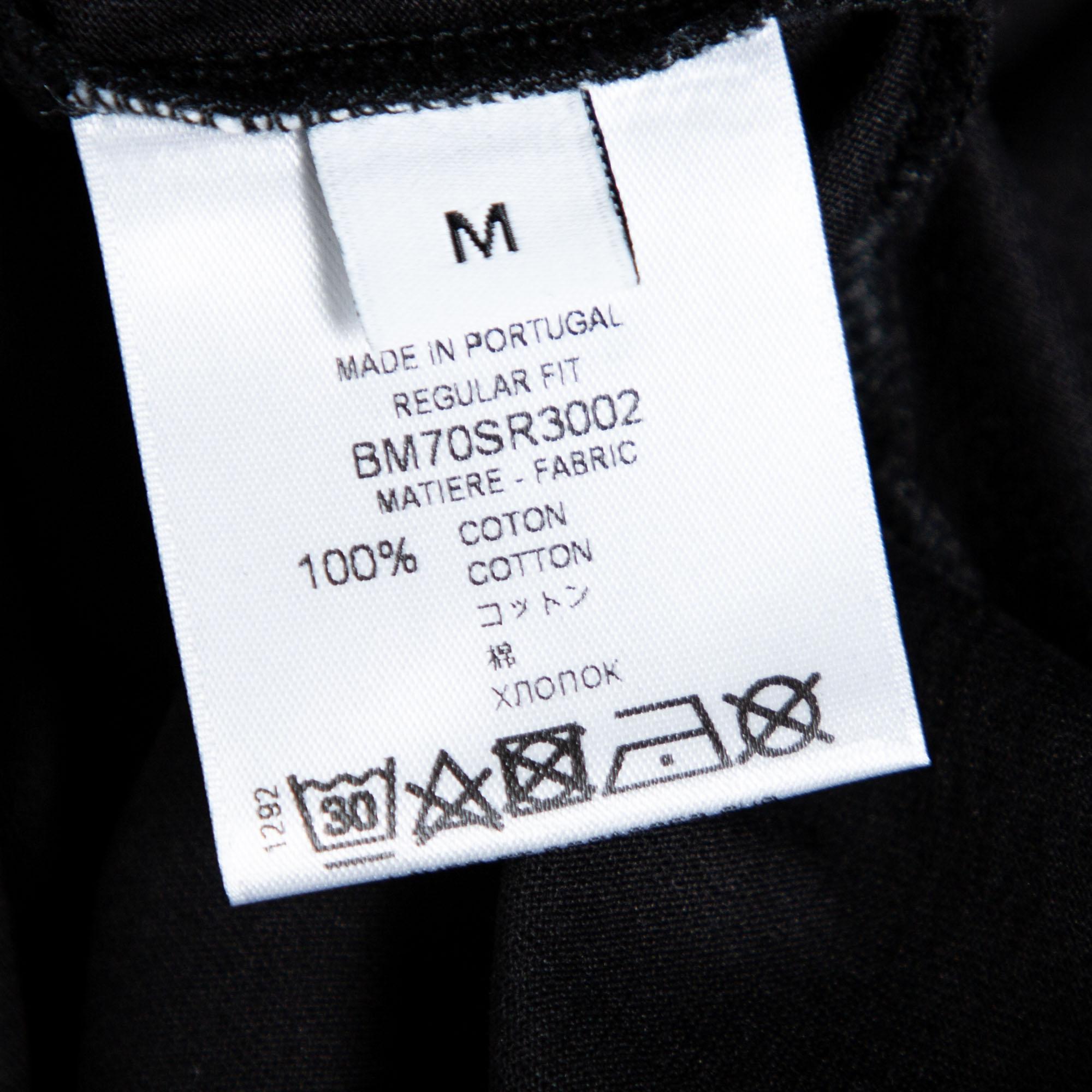 Men's Givenchy Black Ice Bear Logo Printed Cotton T-Shirt L