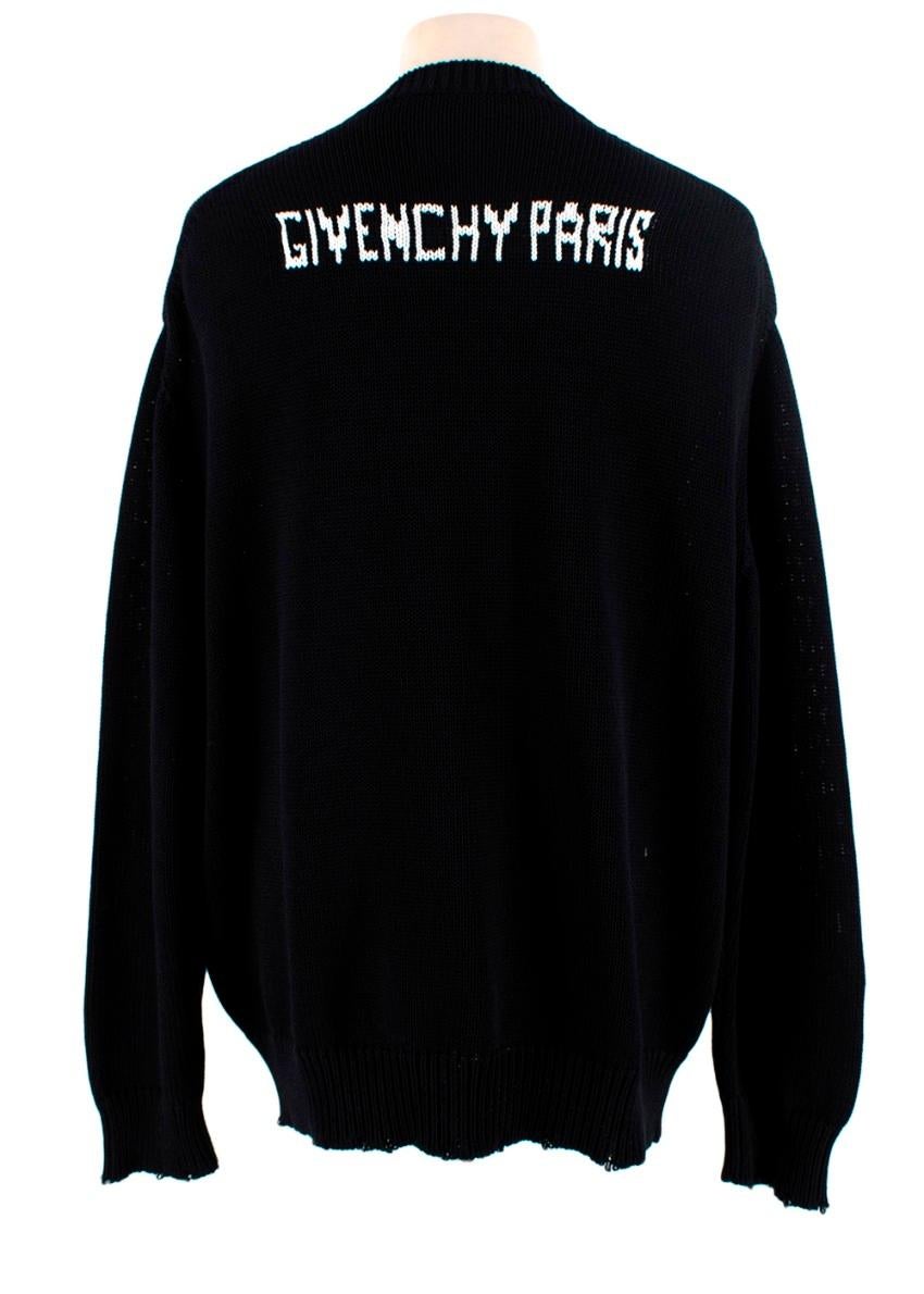 givenchy white knitwear