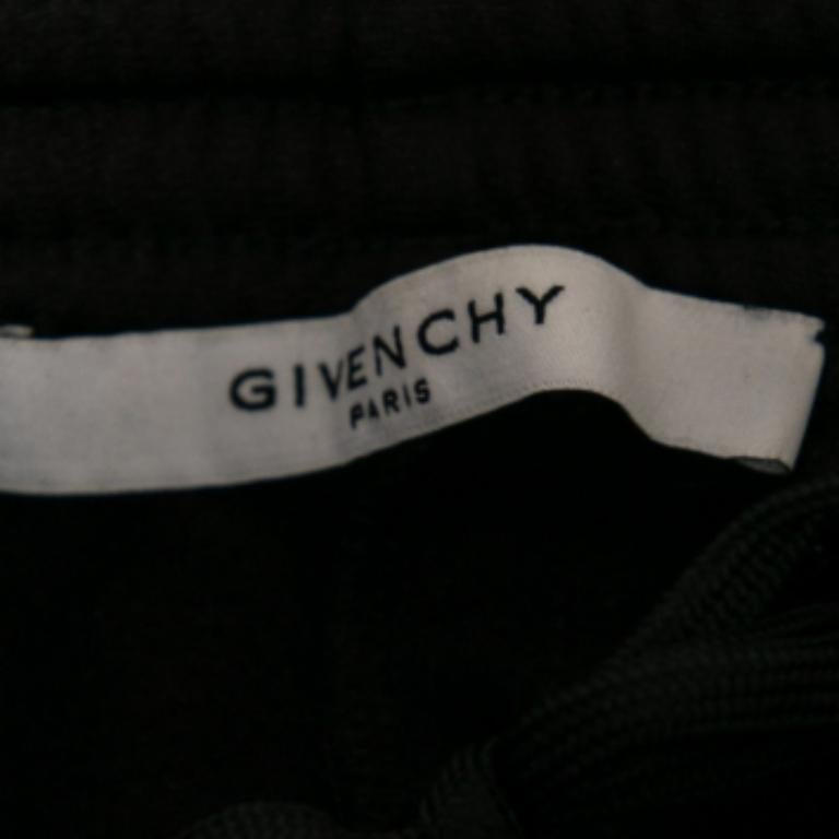 Givenchy Black Jersey Logo Tape Trimmed Joggers S For Sale 1