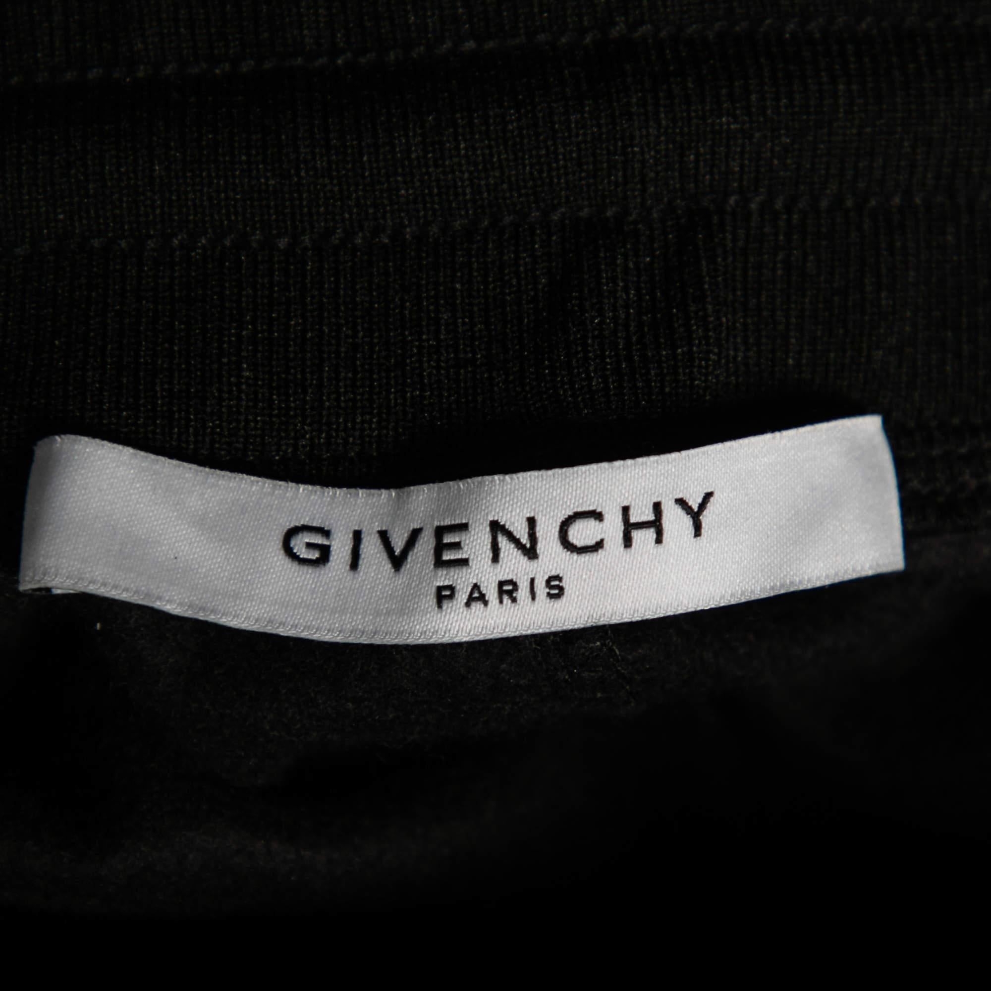 Men's Givenchy Black Jersey Logo Tape Trimmed Shorts M For Sale