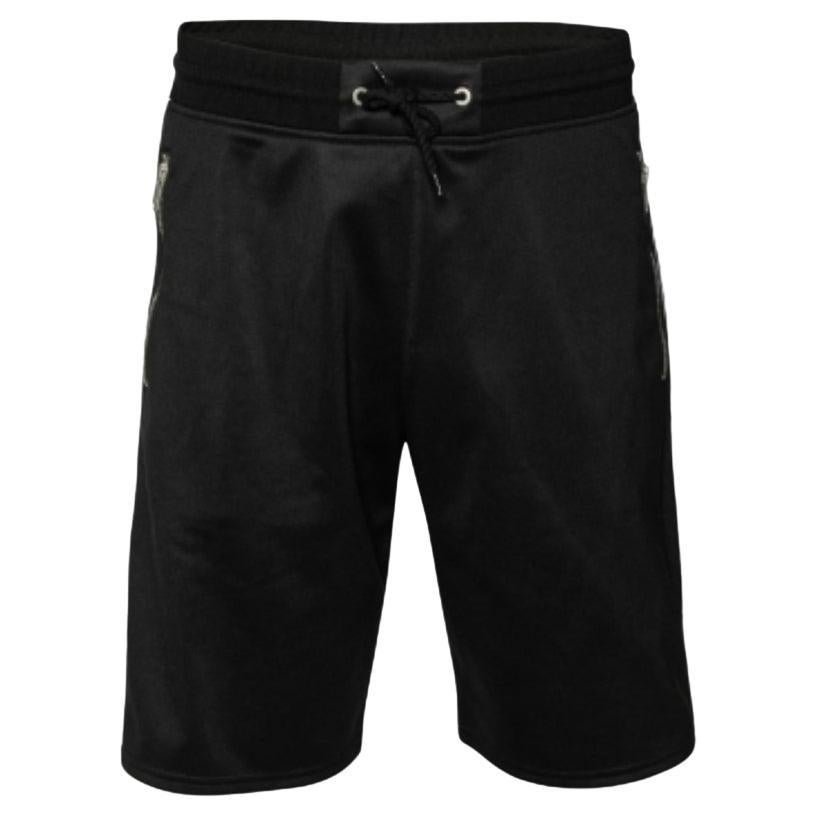 Givenchy Black Jersey Logo Tape Trimmed Shorts M For Sale