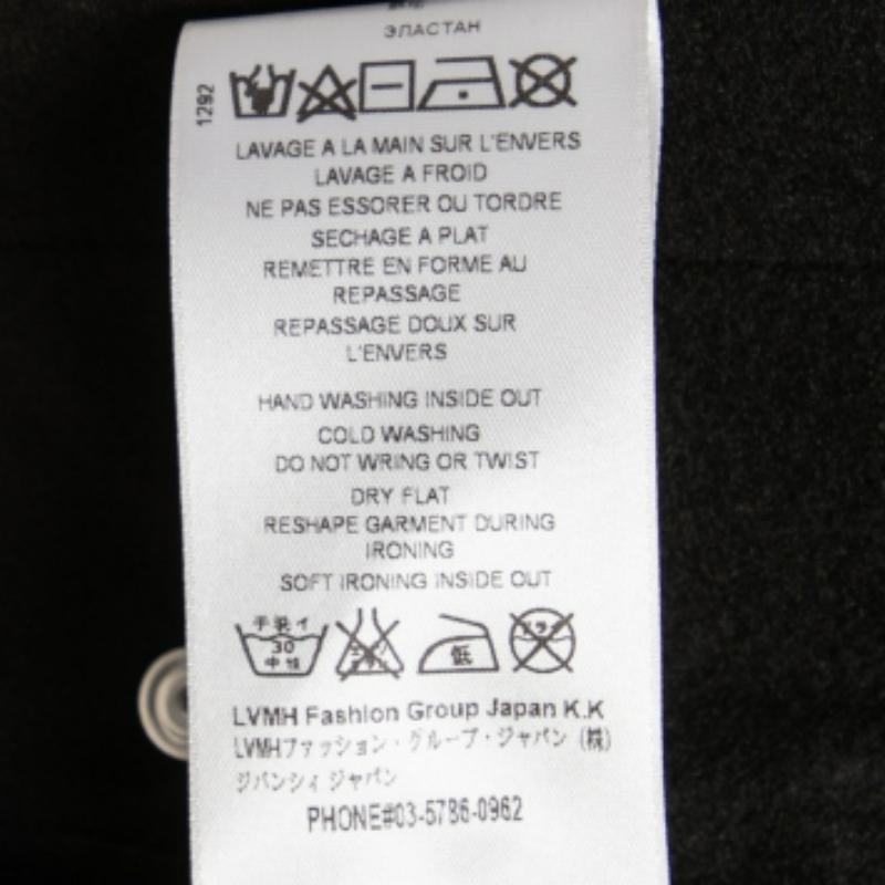 Nero Givenchy - Giacca con zip frontale in jersey nero con logo e nastro adesivo - M in vendita