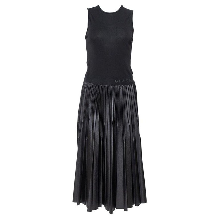chinese dress ladies Women's Something to Behold Brown Faux Leather Short Sleeve Belted Midi Dress | Size: L