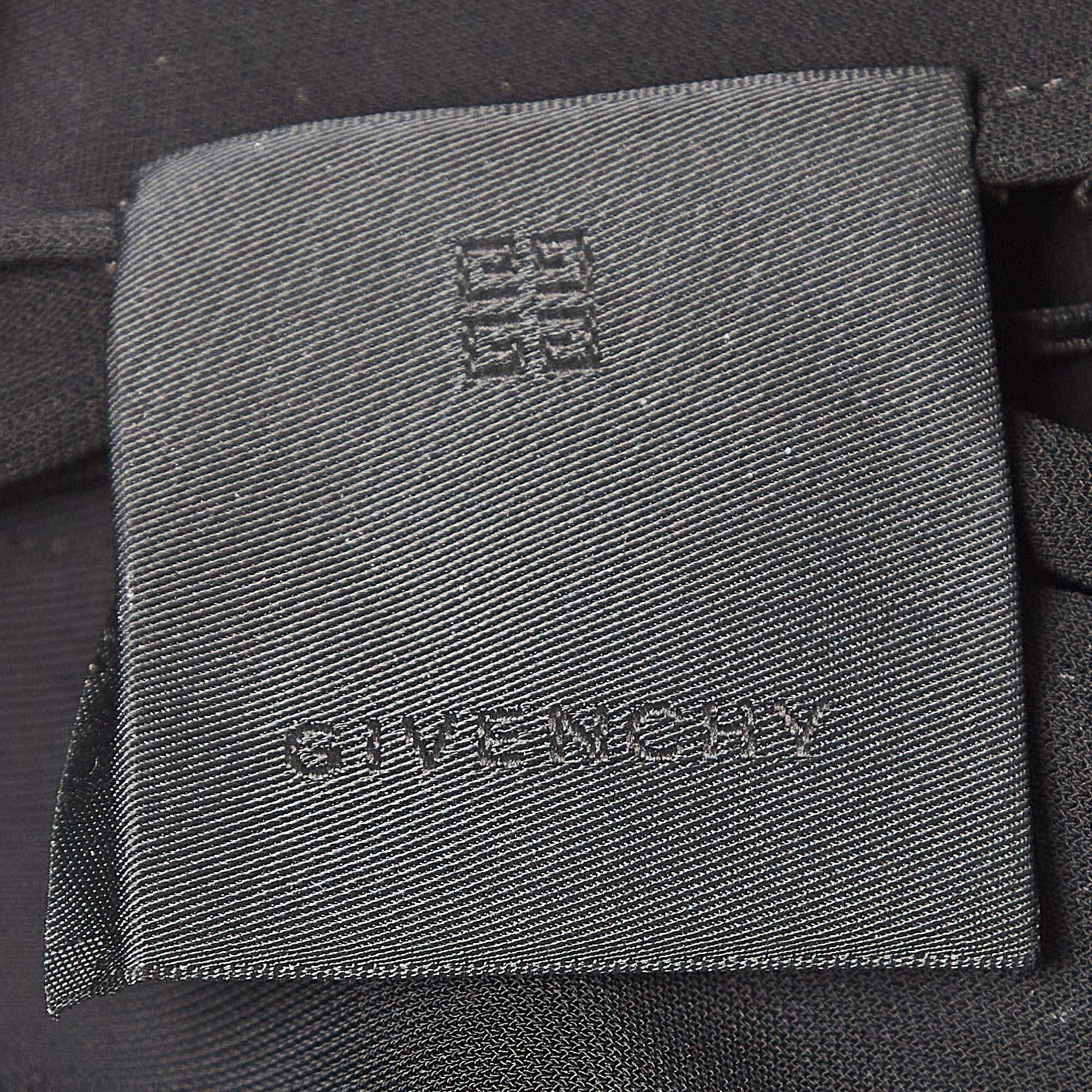 Women's Givenchy Black Jersey Ruched Mini Dress S