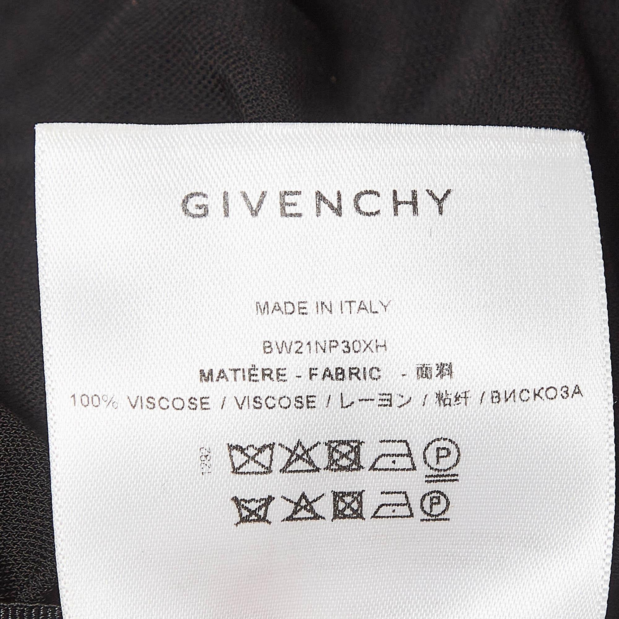 Givenchy Black Jersey Ruched Mini Dress S 1