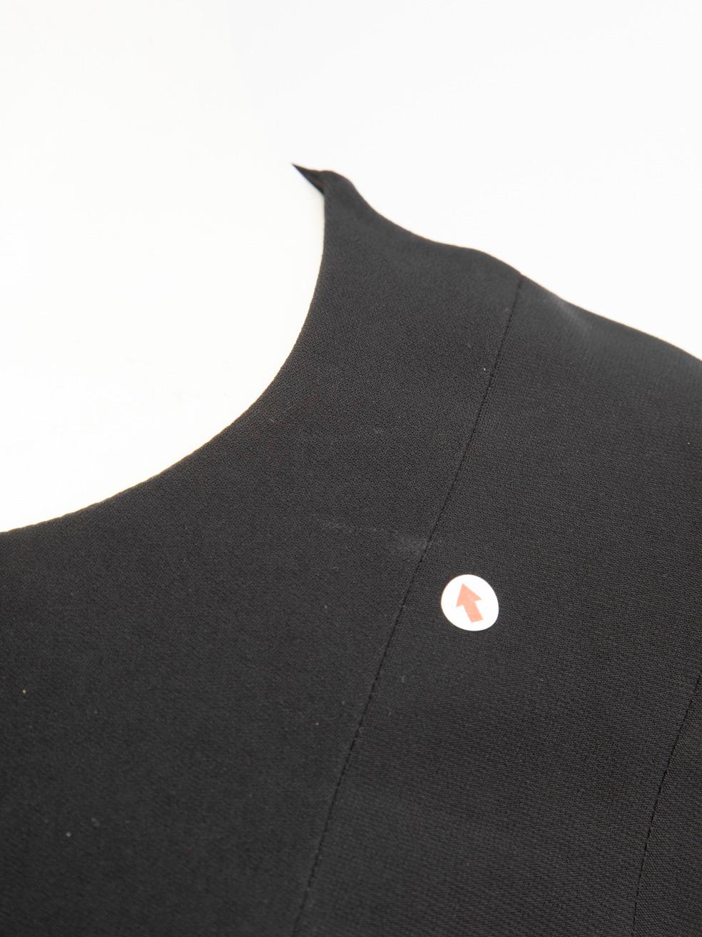 Givenchy Black Knee-Length Belted Dress Size XS For Sale 3