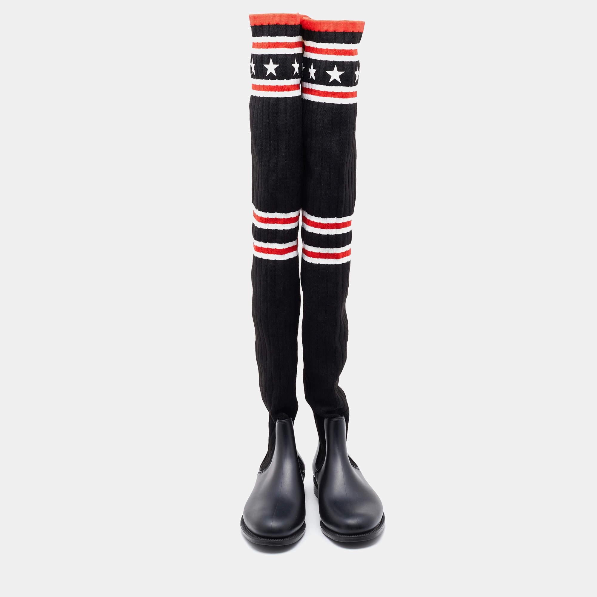 Givenchy storm over the knee sock boot hotsell