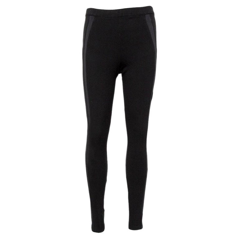 winkelwagen Ontleden troosten Givenchy Black Knit Side Strip Detail Leggings M For Sale at 1stDibs