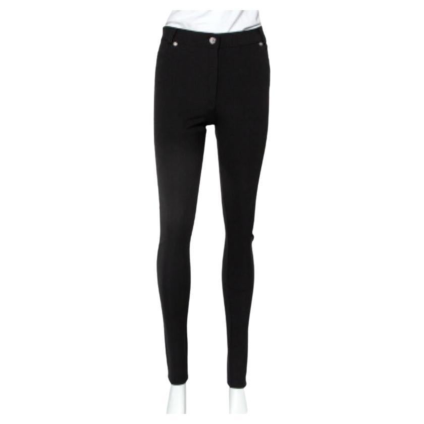 Givenchy Black Knit Skinny Leggings M For Sale