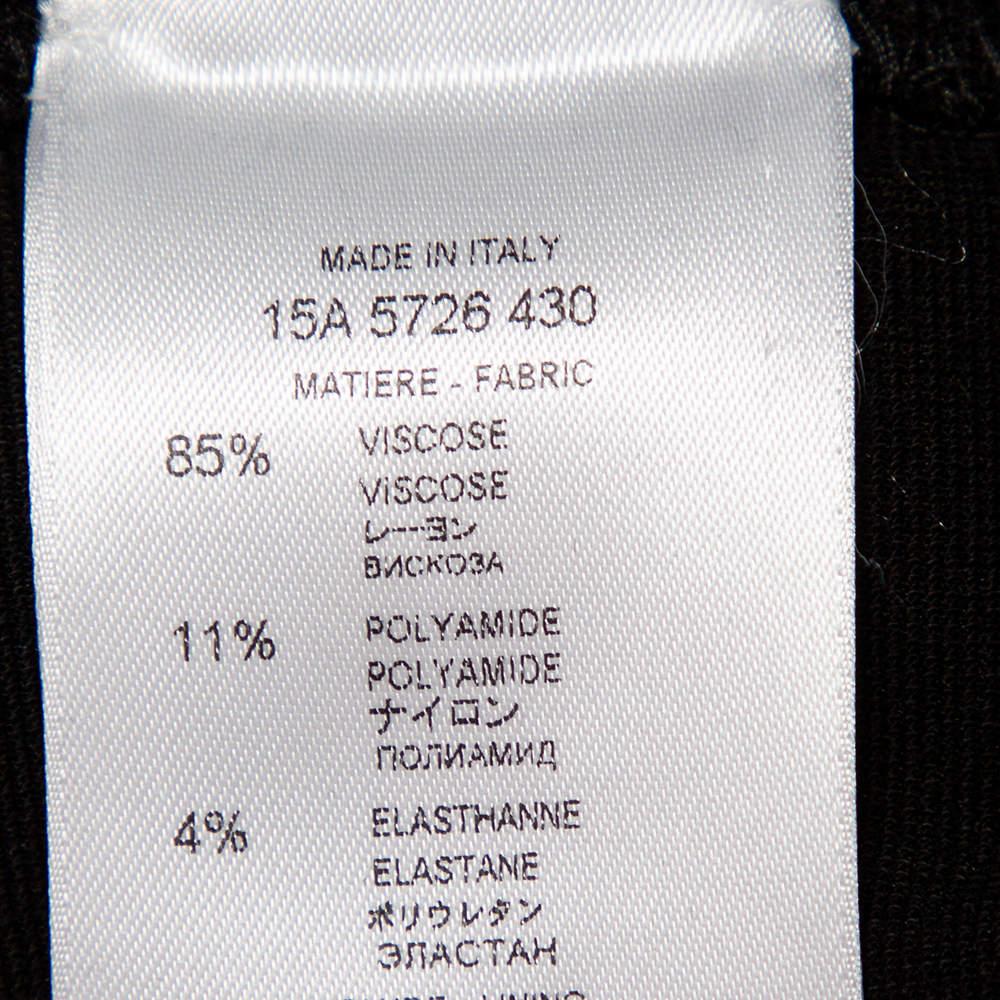 Givenchy Black Knit Zip Detail Leggings M For Sale 1