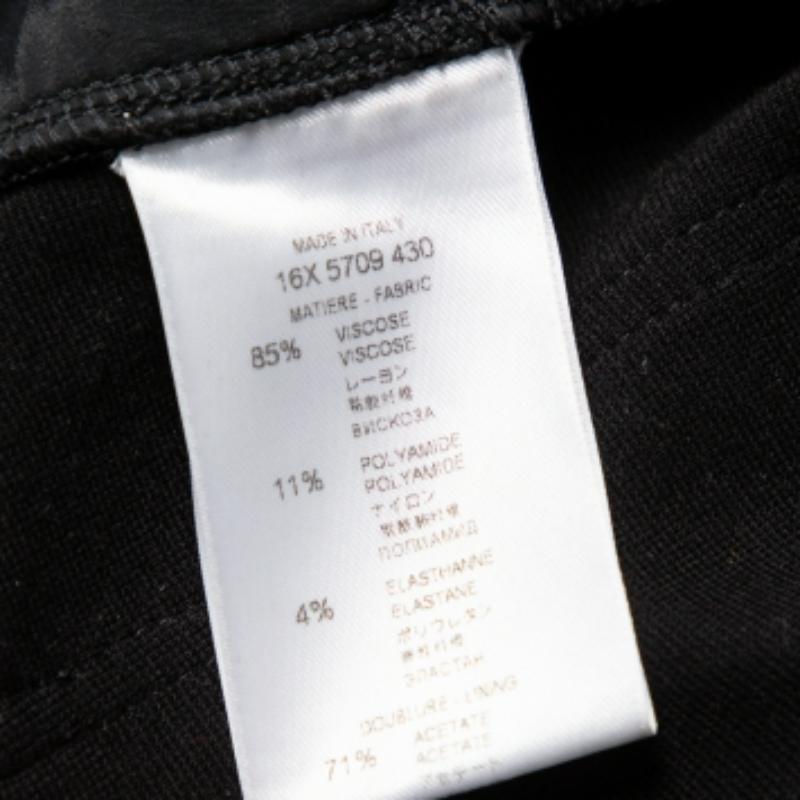 Women's Givenchy Black Knit Zip Front Leggings M For Sale
