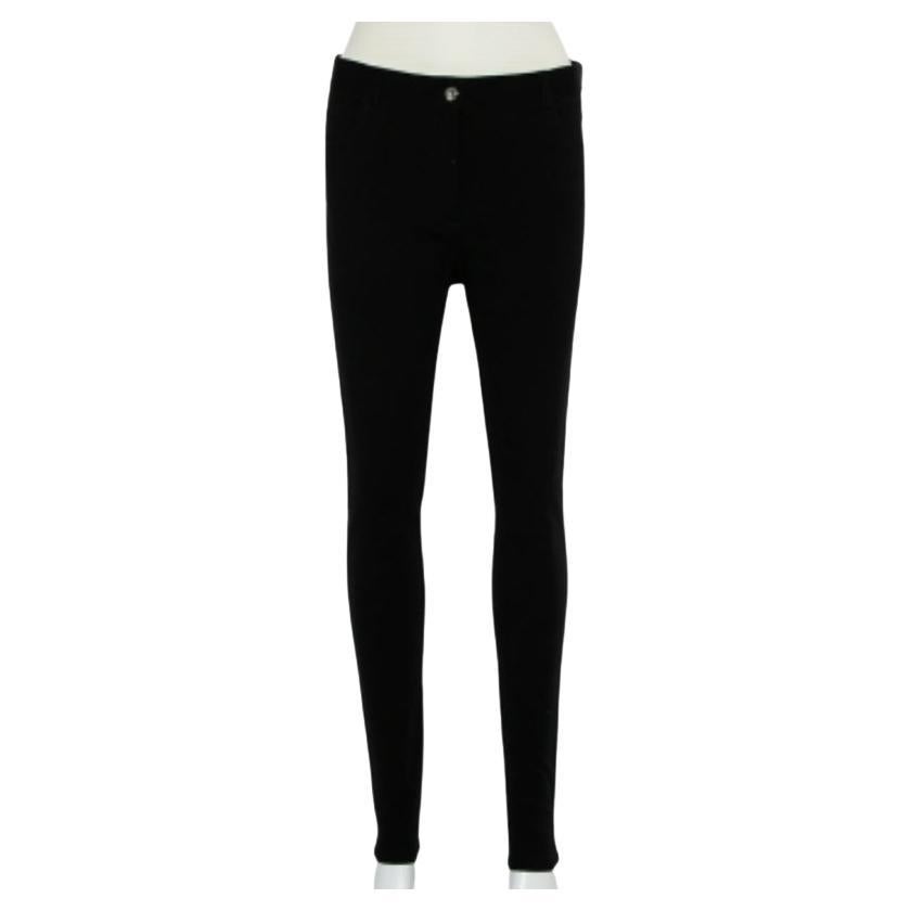 Givenchy Black Knit Zip Front Leggings M For Sale