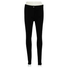 Givenchy Black Knit Zip Front Leggings M