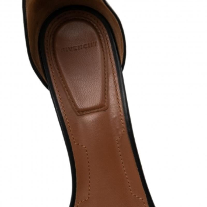 Givenchy - Sandales en cuir noir avec revers de cheville - Taille 39 2