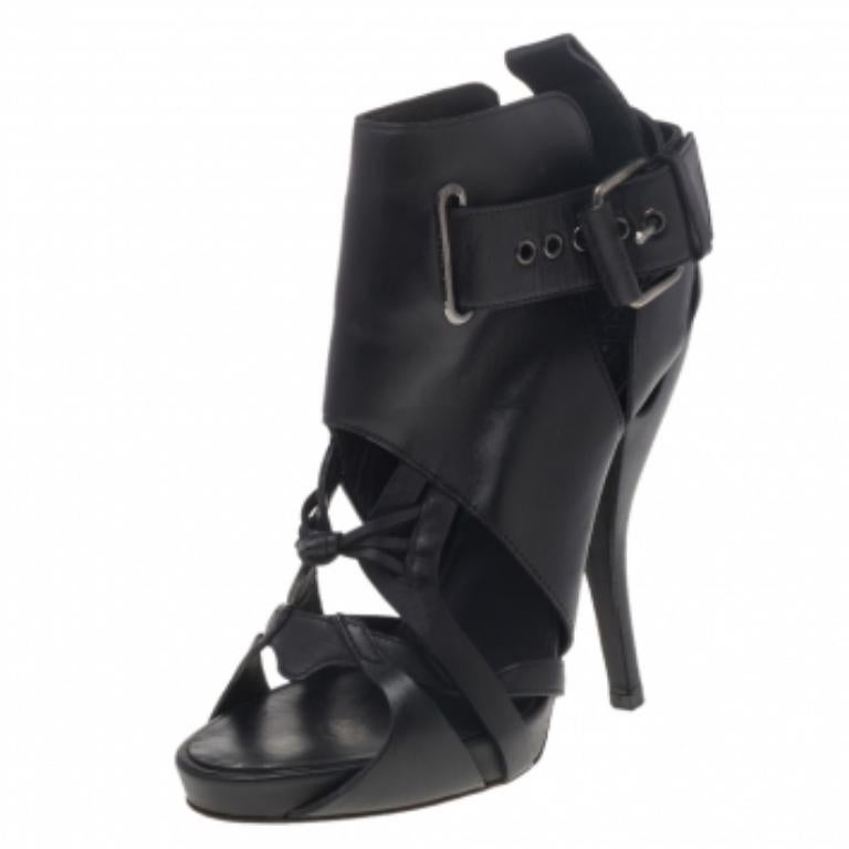 Donna Givenchy - Stivaletti alla caviglia in pelle nera - misura 36,5