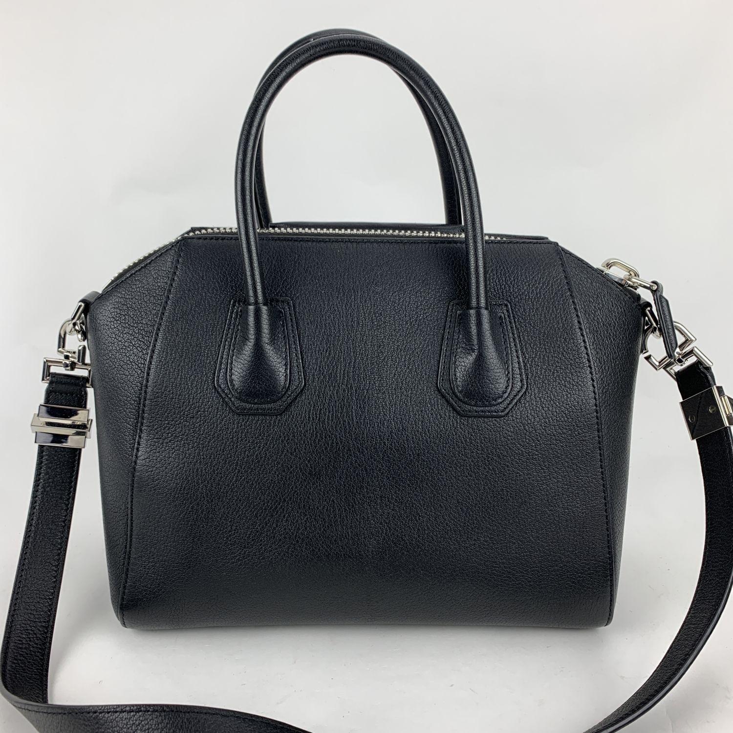 Givenchy Black Leather Small Antigona Bag Satchel Handbag with Strap 1
