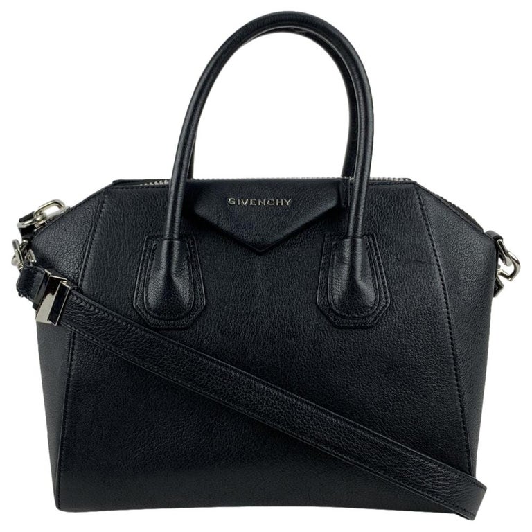 Givenchy Black Leather Small Antigona Bag Satchel Handbag with Strap ...