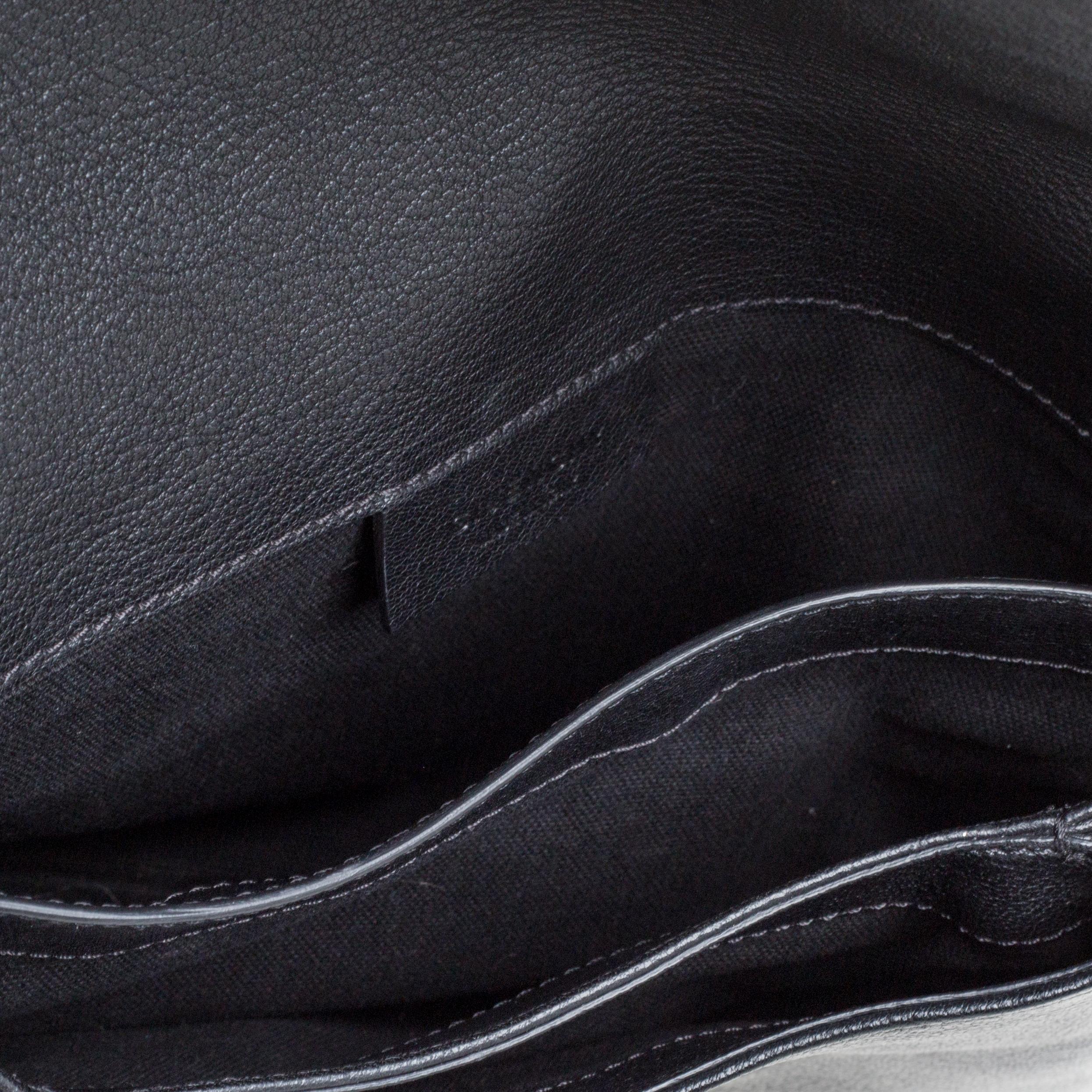 Givenchy Black Leather Antigona Envelope Clutch 2