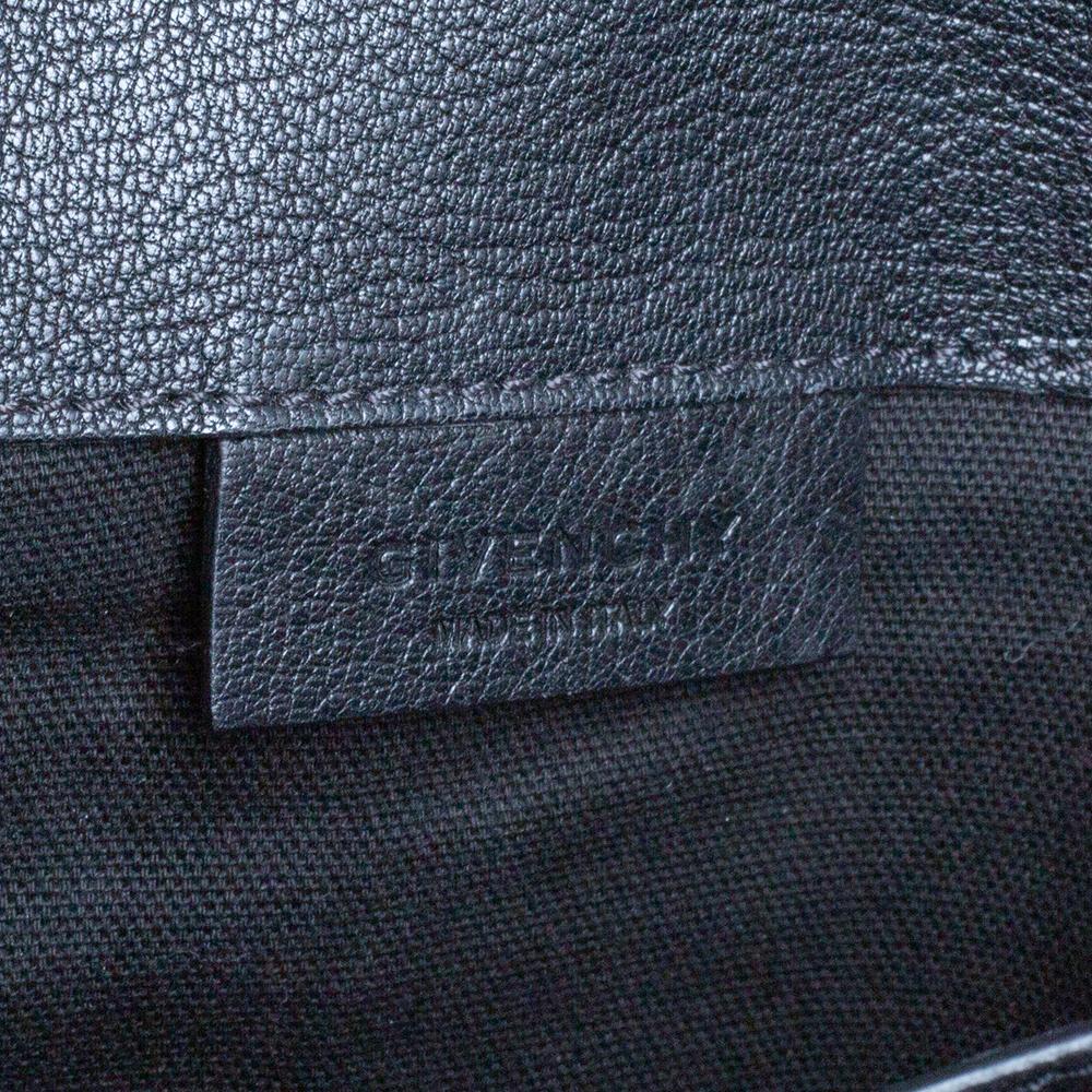 Givenchy Black Leather Antigona Envelope Clutch 3