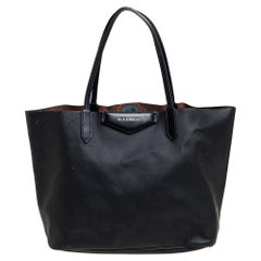 Givenchy Black Leather Antigona Shopper Tote